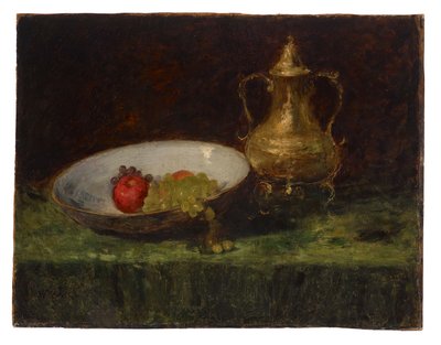 Natura morta (frutta e pentola di rame) da William Merritt Chase